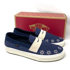 VANS Style 53 DX Low Top Navy Beige Men’s Canvas Suede Size Sneakers VN0A4U1C4UA